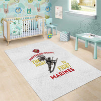 Montford Point Marines Area Rug The Right To Fight - White - Wonder Print Shop