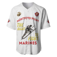 Montford Point Marines Baseball Jersey The Right To Fight - White - Wonder Print Shop