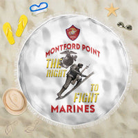Montford Point Marines Beach Blanket The Right To Fight - White - Wonder Print Shop