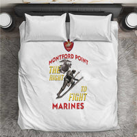 Montford Point Marines Bedding Set The Right To Fight - White - Wonder Print Shop