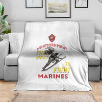 Montford Point Marines Blanket The Right To Fight - White - Wonder Print Shop