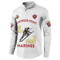 Montford Point Marines Button Sweatshirt The Right To Fight - White - Wonder Print Shop
