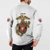 Montford Point Marines Button Sweatshirt The Right To Fight - White - Wonder Print Shop