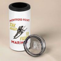 Montford Point Marines 4 in 1 Can Cooler Tumbler The Right To Fight - White - Wonder Print Shop