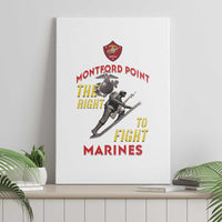 Montford Point Marines Canvas Wall Art The Right To Fight - White - Wonder Print Shop