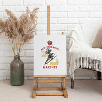 Montford Point Marines Canvas Wall Art The Right To Fight - White - Wonder Print Shop