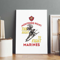 Montford Point Marines Canvas Wall Art The Right To Fight - White - Wonder Print Shop