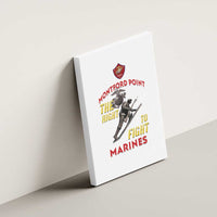 Montford Point Marines Canvas Wall Art The Right To Fight - White - Wonder Print Shop