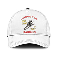 Montford Point Marines Classic Cap The Right To Fight - White - Wonder Print Shop