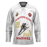 Montford Point Marines Hockey Jersey The Right To Fight - White - Wonder Print Shop