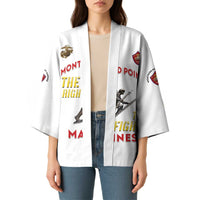 Montford Point Marines Kimono The Right To Fight - White - Wonder Print Shop