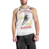 Montford Point Marines Men Tank Top The Right To Fight - White - Wonder Print Shop