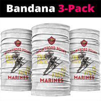 Montford Point Marines Neck Gaiter The Right To Fight - White LT15