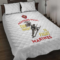Montford Point Marines Quilt Bed Set The Right To Fight - White - Wonder Print Shop