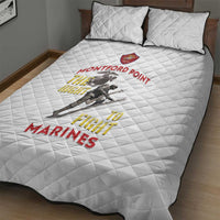 Montford Point Marines Quilt Bed Set The Right To Fight - White - Wonder Print Shop