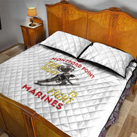 Montford Point Marines Quilt Bed Set The Right To Fight - White - Wonder Print Shop