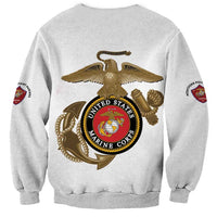 Montford Point Marines Sweatshirt The Right To Fight - White - Wonder Print Shop