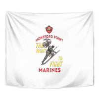 Montford Point Marines Tapestry The Right To Fight - White - Wonder Print Shop