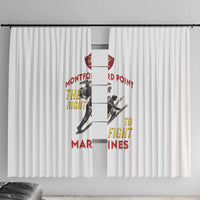 Montford Point Marines Window Curtain The Right To Fight - White - Wonder Print Shop