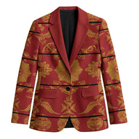 Lesotho Seanamarena Kharetsa Royal Red Blazer Basotho Traditional Blanket Style - Wonder Print Shop