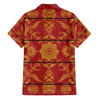 Lesotho Seanamarena Kharetsa Royal Red Hawaiian Shirt Basotho Traditional Blanket Style - Wonder Print Shop