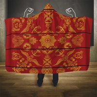 Lesotho Seanamarena Kharetsa Royal Red Hooded Blanket Basotho Traditional Blanket Style - Wonder Print Shop