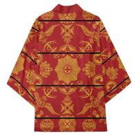 Lesotho Seanamarena Kharetsa Royal Red Kimono Basotho Traditional Blanket Style - Wonder Print Shop