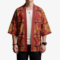 Lesotho Seanamarena Kharetsa Royal Red Kimono Basotho Traditional Blanket Style - Wonder Print Shop