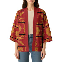 Lesotho Seanamarena Kharetsa Royal Red Kimono Basotho Traditional Blanket Style - Wonder Print Shop