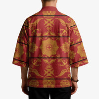 Lesotho Seanamarena Kharetsa Royal Red Kimono Basotho Traditional Blanket Style - Wonder Print Shop