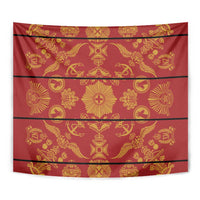 Lesotho Seanamarena Kharetsa Royal Red Tapestry Basotho Traditional Blanket Style - Wonder Print Shop