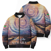 Mauritania Richat Structure Bomber Puffer Jacket Eyes of the Sahara - Wonder Print Shop
