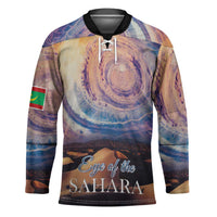Mauritania Richat Structure Hockey Jersey Eyes of the Sahara - Wonder Print Shop
