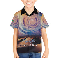 Mauritania Richat Structure Kid Hawaiian Shirt Eyes of the Sahara - Wonder Print Shop