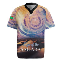 Mauritania Richat Structure Rugby Jersey Eyes of the Sahara - Wonder Print Shop