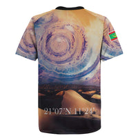 Mauritania Richat Structure Rugby Jersey Eyes of the Sahara - Wonder Print Shop