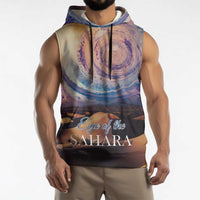 Mauritania Richat Structure Sleeveless Hoodie Eyes of the Sahara - Wonder Print Shop