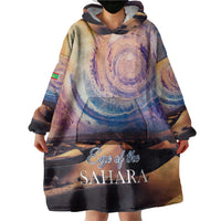 Mauritania Richat Structure Wearable Blanket Hoodie Eyes of the Sahara - Wonder Print Shop