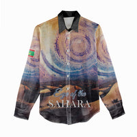 Mauritania Richat Structure Women Casual Shirt Eyes of the Sahara - Wonder Print Shop