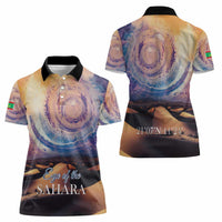 Mauritania Richat Structure Women Polo Shirt Eyes of the Sahara - Wonder Print Shop