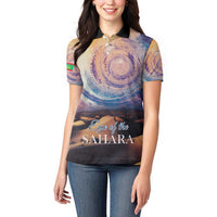 Mauritania Richat Structure Women Polo Shirt Eyes of the Sahara - Wonder Print Shop