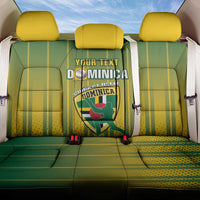 Custom Dominica Cricket Back Car Seat Cover Sporty Style - Wonder Print Shop