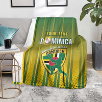 Custom Dominica Cricket Blanket Sporty Style