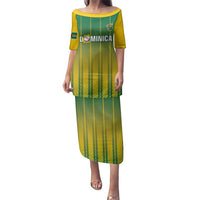 Custom Dominica Cricket Family Matching Puletasi and Hawaiian Shirt Sporty Style - Wonder Print Shop