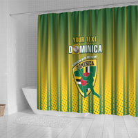 Custom Dominica Cricket Shower Curtain Sporty Style