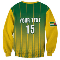 Custom Dominica Cricket Sweatshirt Sporty Style - Wonder Print Shop