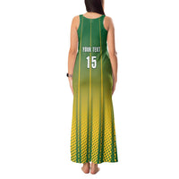 Custom Dominica Cricket Tank Maxi Dress Sporty Style - Wonder Print Shop