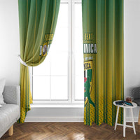 Custom Dominica Cricket Window Curtain Sporty Style - Wonder Print Shop