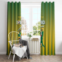Custom Dominica Cricket Window Curtain Sporty Style - Wonder Print Shop