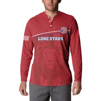 Custom Liberia Football Button Sweatshirt Lion Mascot - Red - Wonder Print Shop